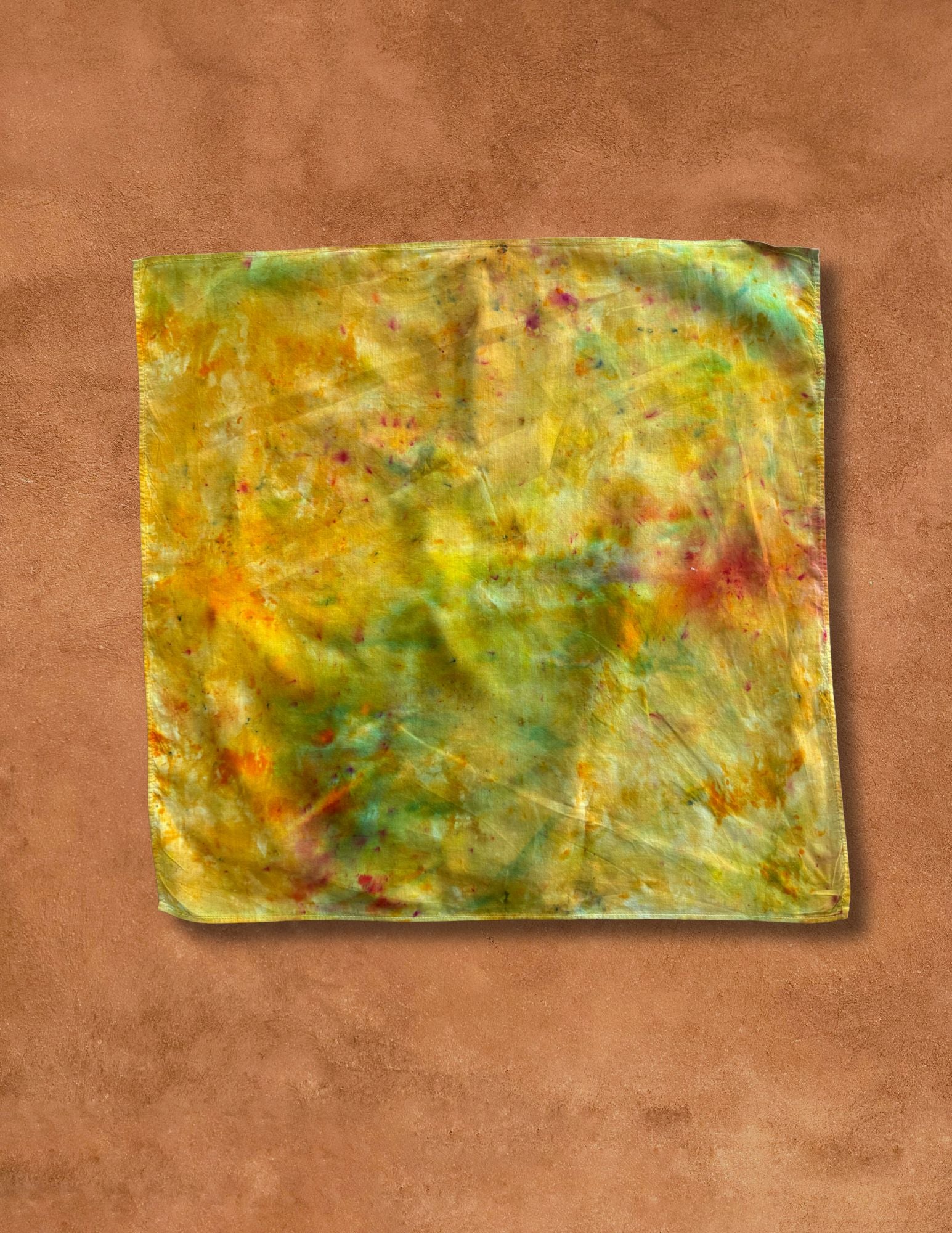 Limited Edition Hand Dyed Organic Cotton Bandana -Fall Leaf