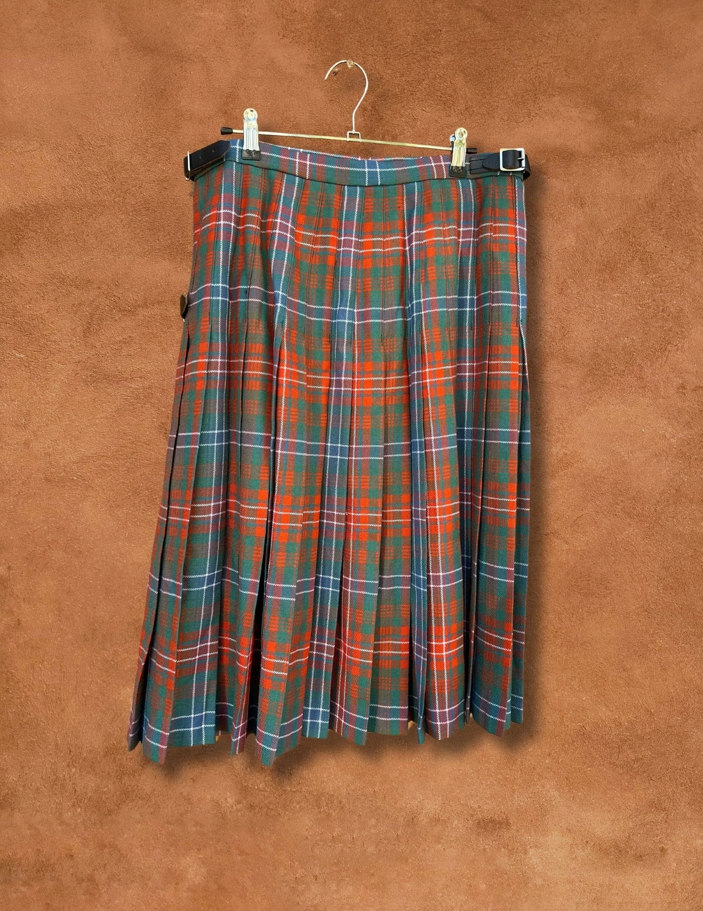 Upcycled Vintage Lochcarron Tartan Kilted Skirt