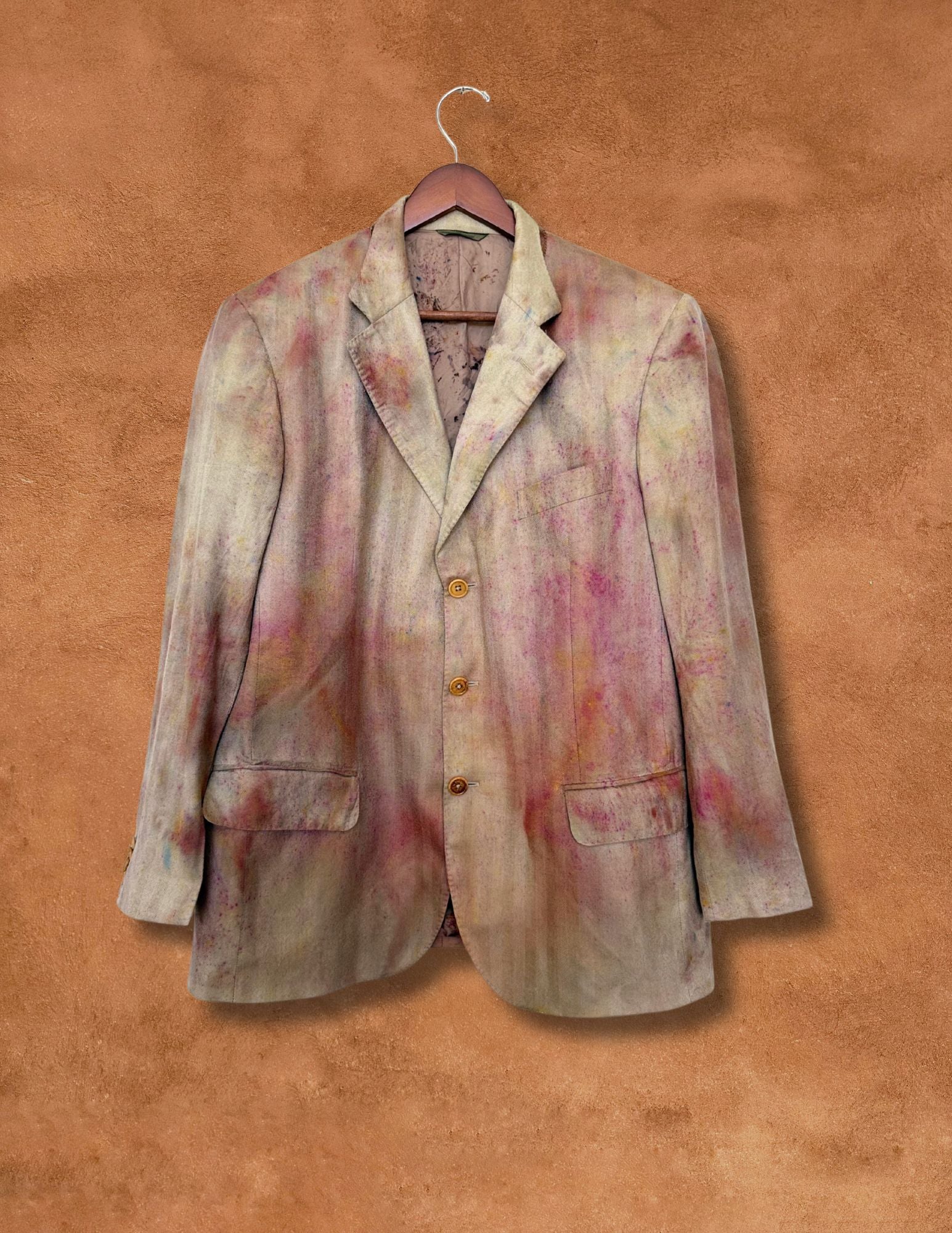 Upcycled Vintage Cashmere Menswear Blazer - 42