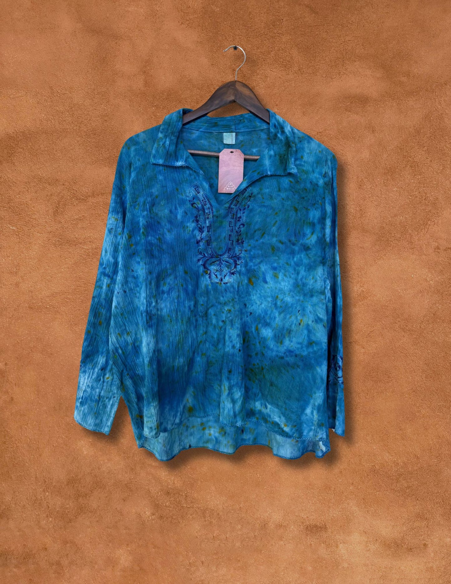 Upcycled Vintage Cotton Folk Top