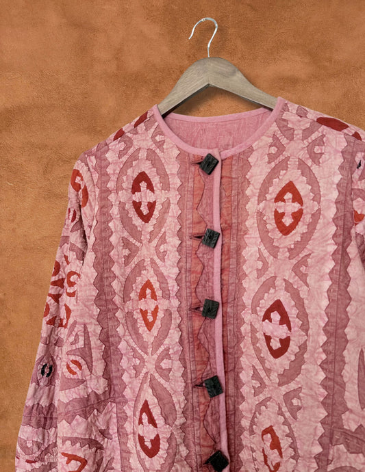 Vintage 80s Applique Folk Jacket 44 x 25