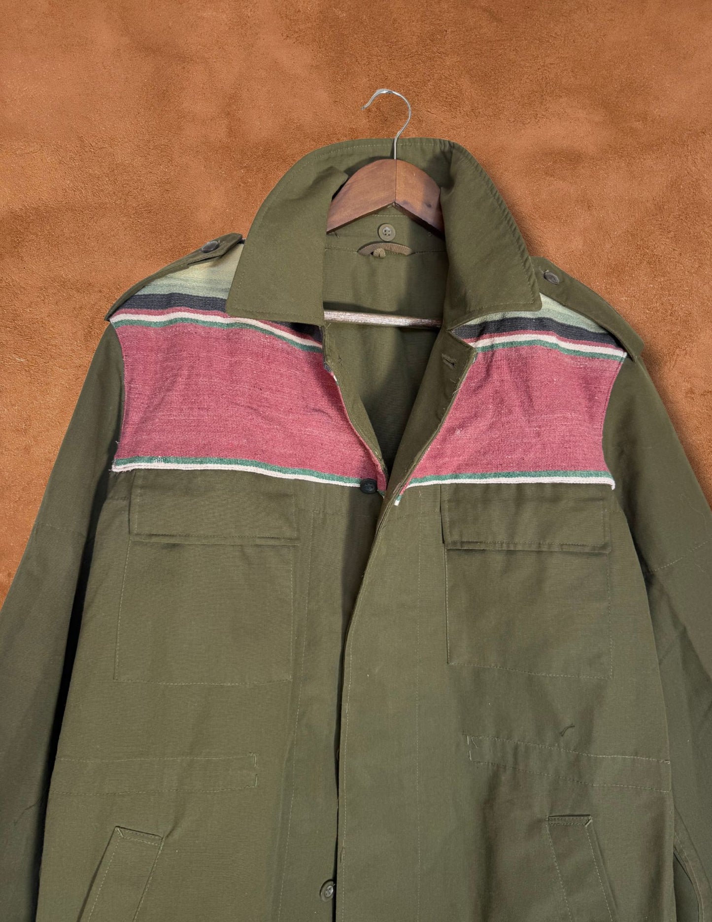 Upcycled Military Field Jacket — Midcentury Blanket Edition F