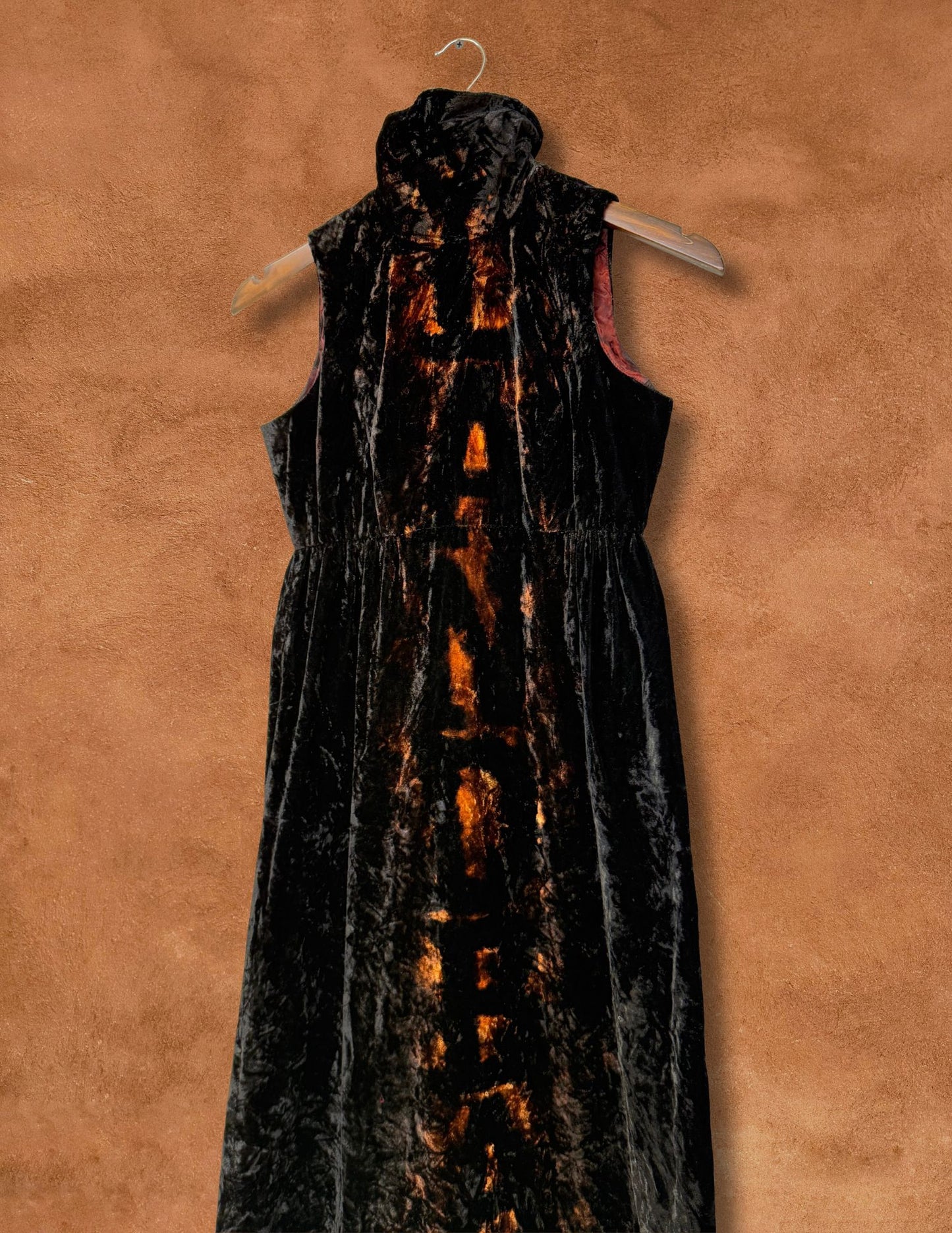 Upcycled Vintage 80s Velvet Dress - Land Back