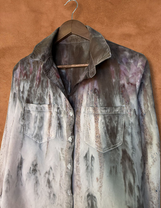Upcycled Vintage Lyocell Shirt 42 x 25
