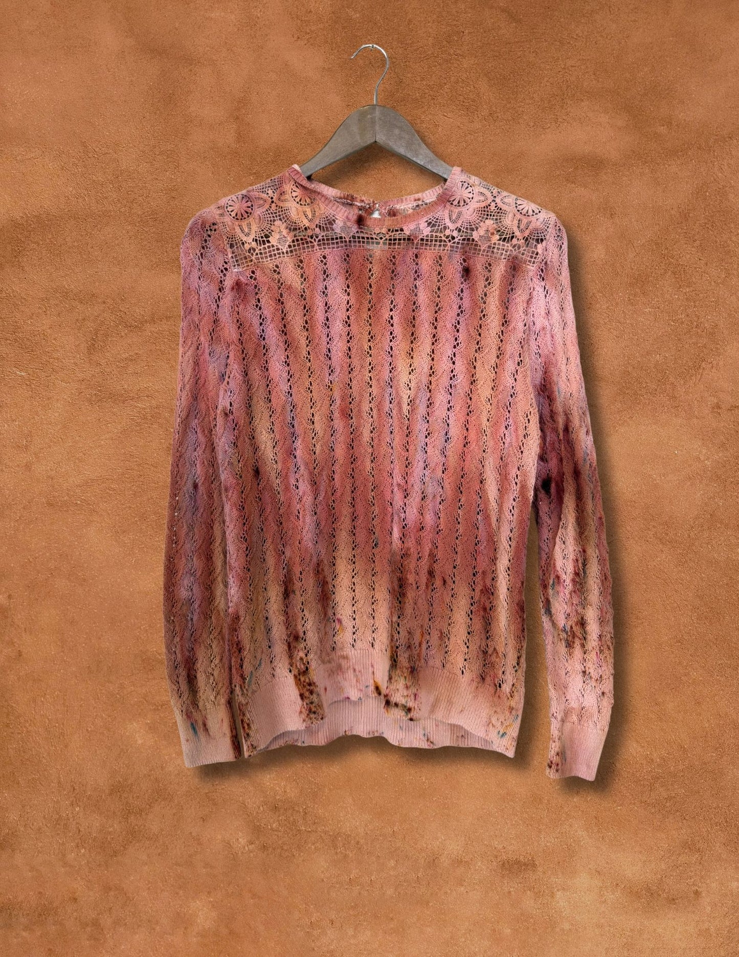 Upcycled Vintage Crochet Sweater 36  X 24
