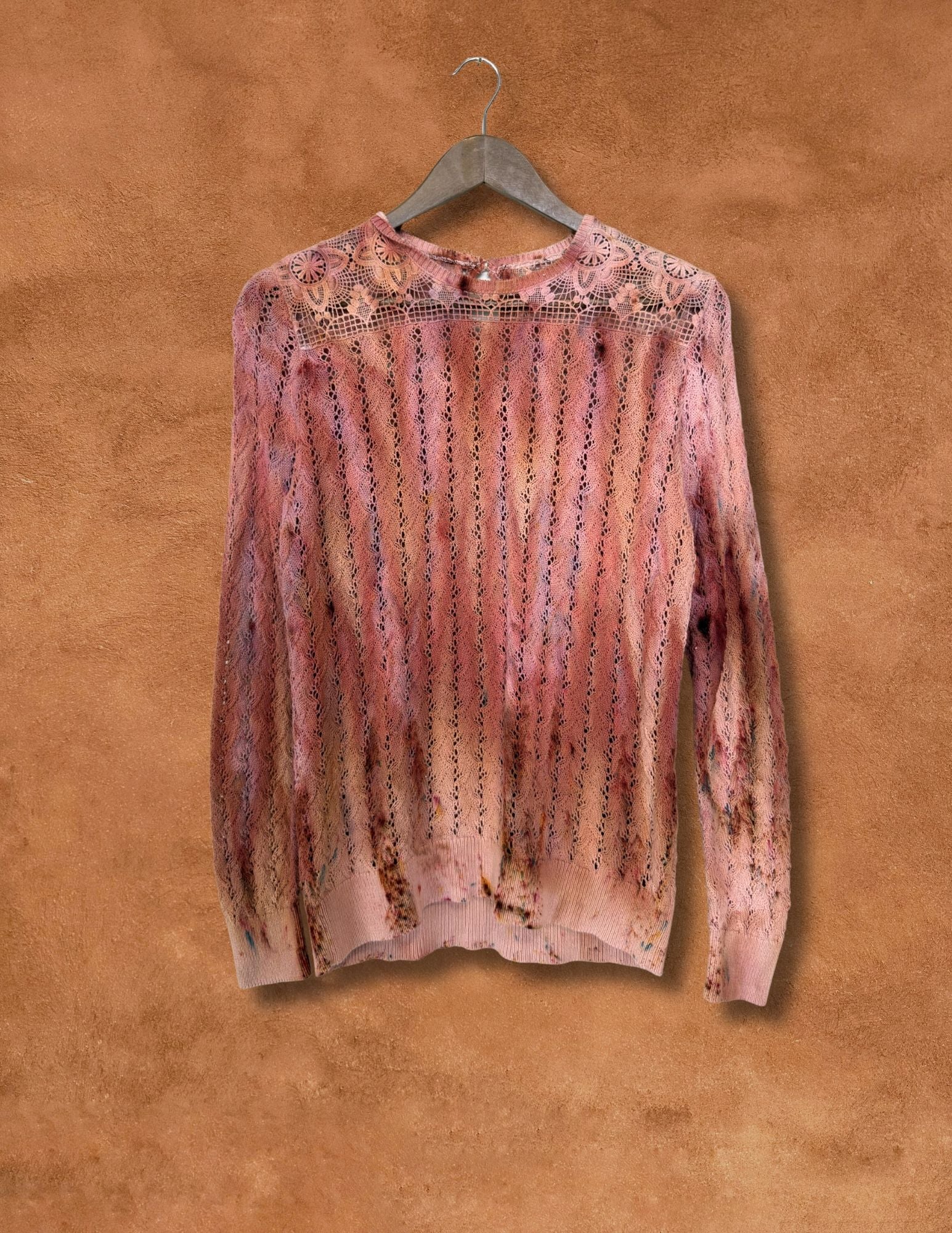 Upcycled Vintage Crochet Sweater 36  X 24