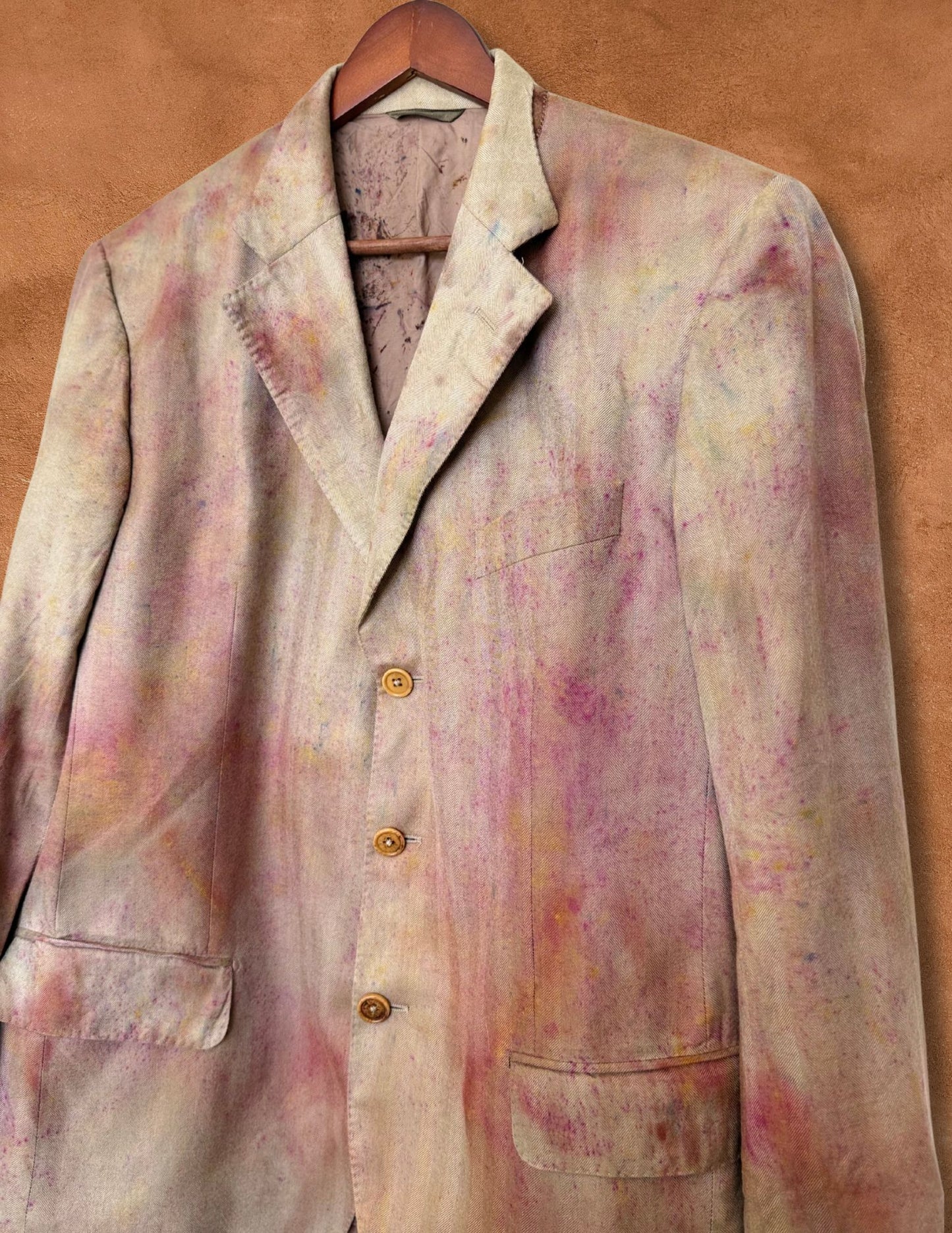 Upcycled Vintage Cashmere Menswear Blazer - 40 x 30