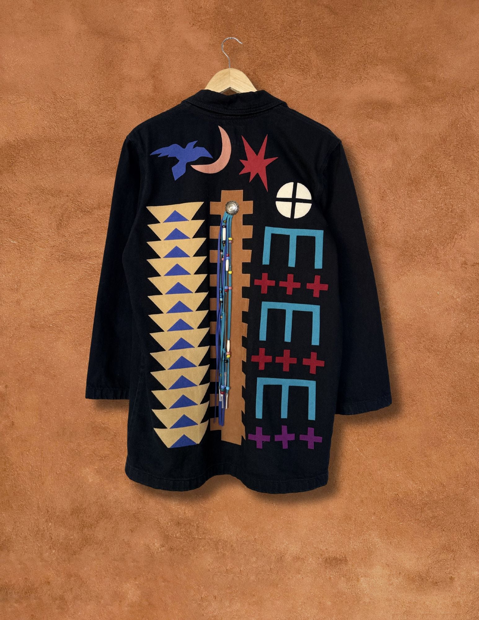 Rare Vintage 80s Applique Jacket 44 x 31