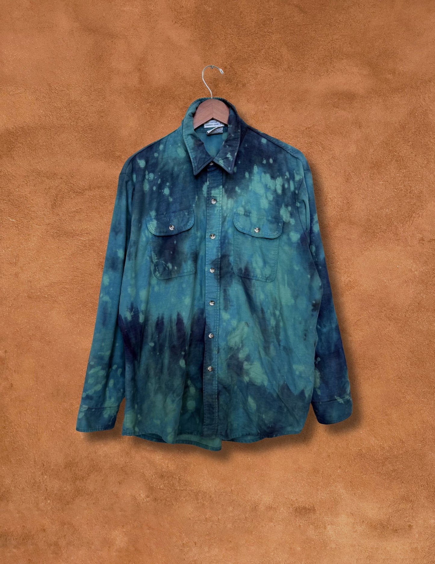 Upcycled Vintage Moleskin Shirtjacket - 35 of 44 Water is Life XL