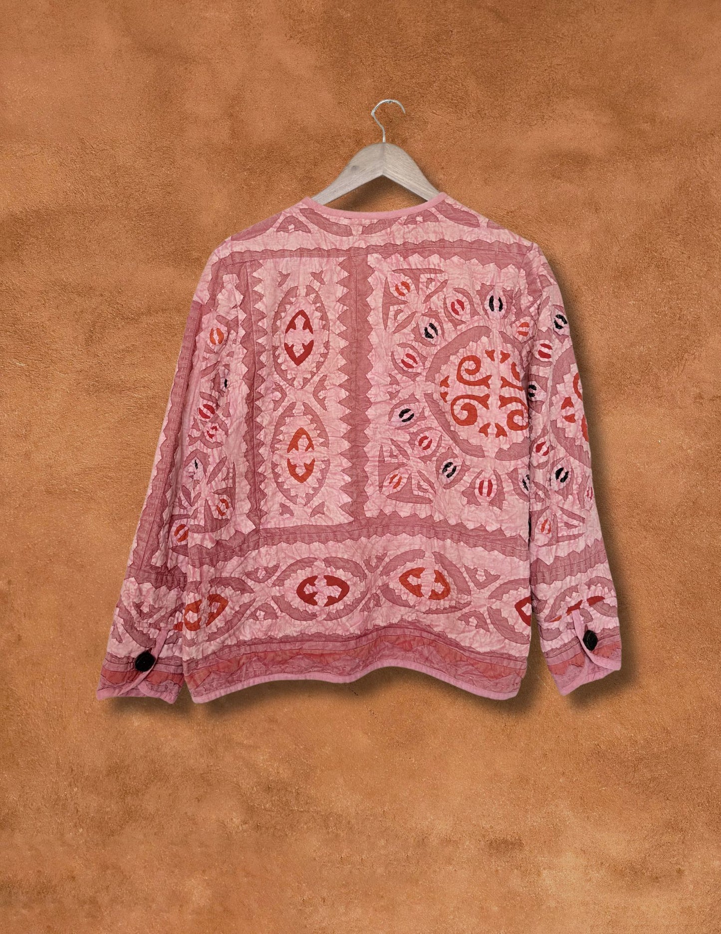 Vintage 80s Applique Folk Jacket 44 x 25