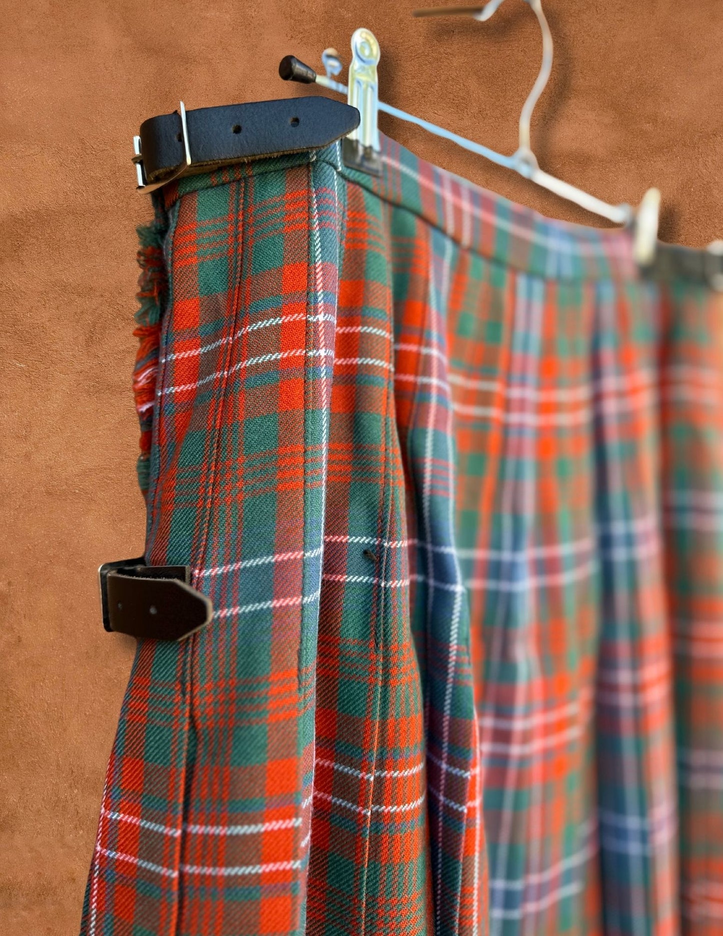 Upcycled Vintage Lochcarron Tartan Kilted Skirt