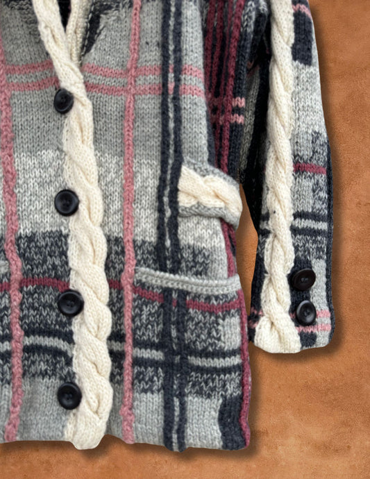 Vintage 80s Textured Cardigan