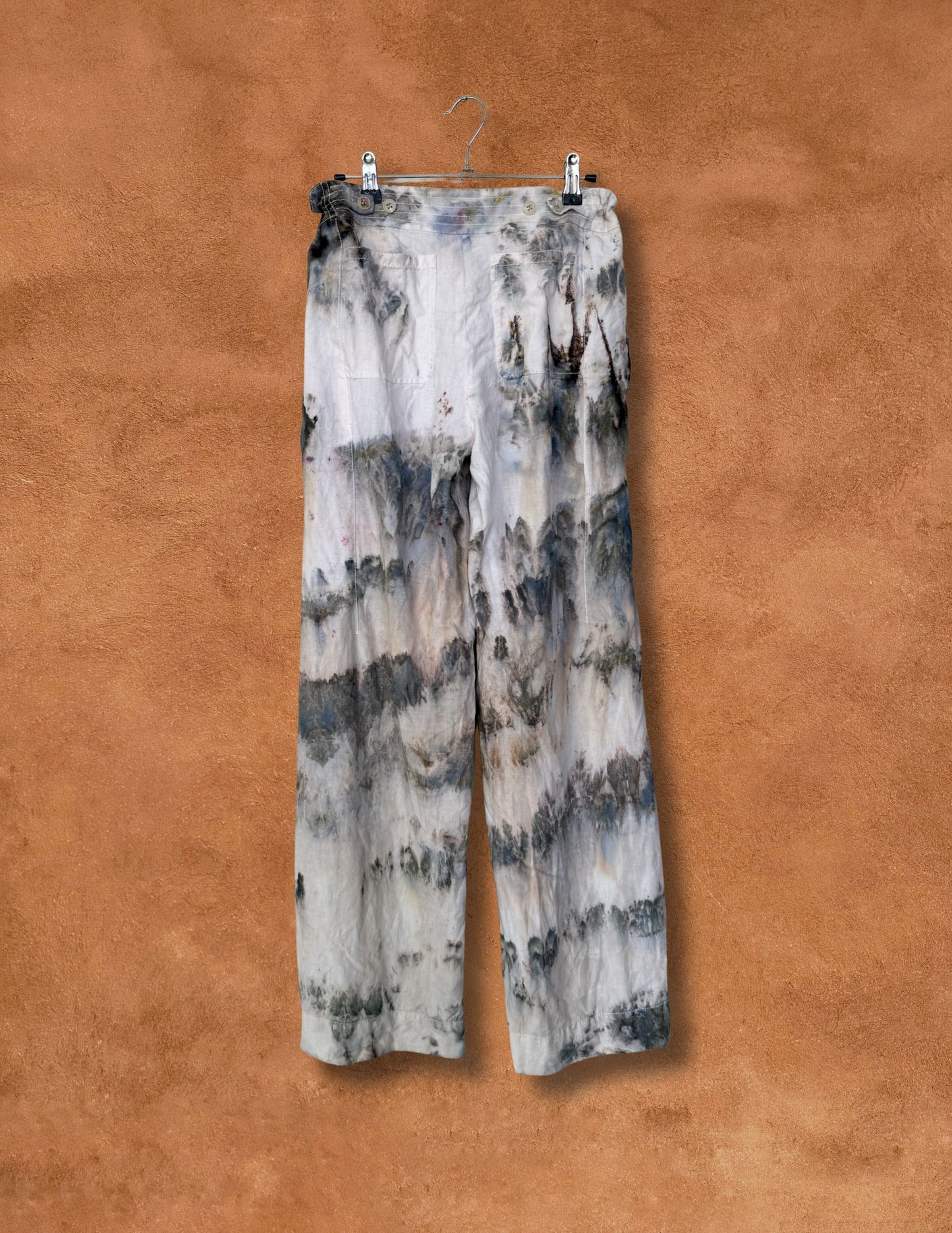 Upcycled Vintage 90s Linen Pant 34 x 32