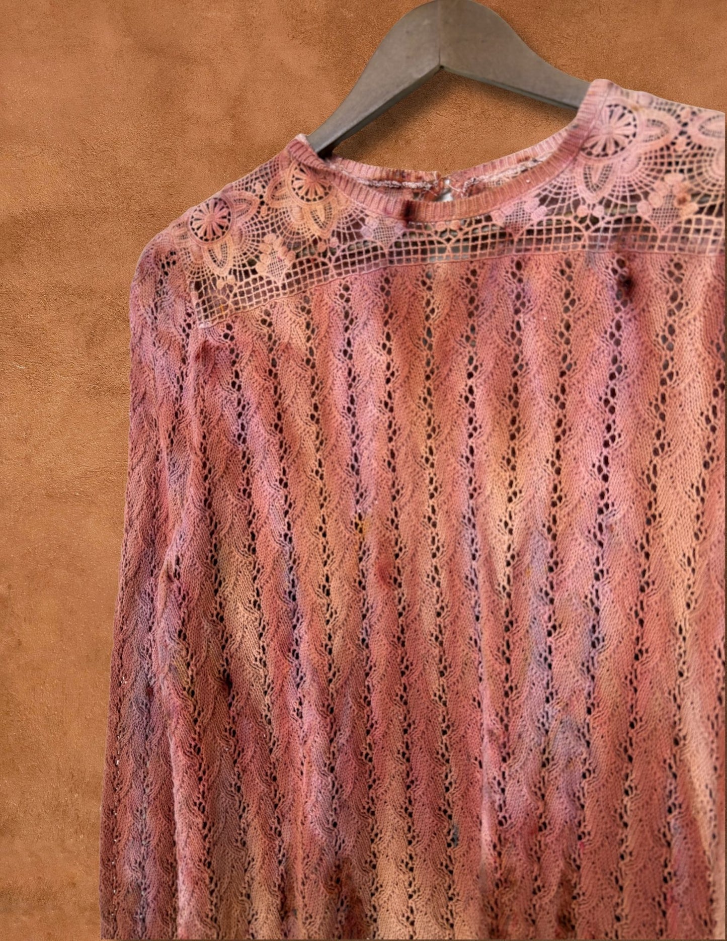 Upcycled Vintage Crochet Sweater 36  X 24