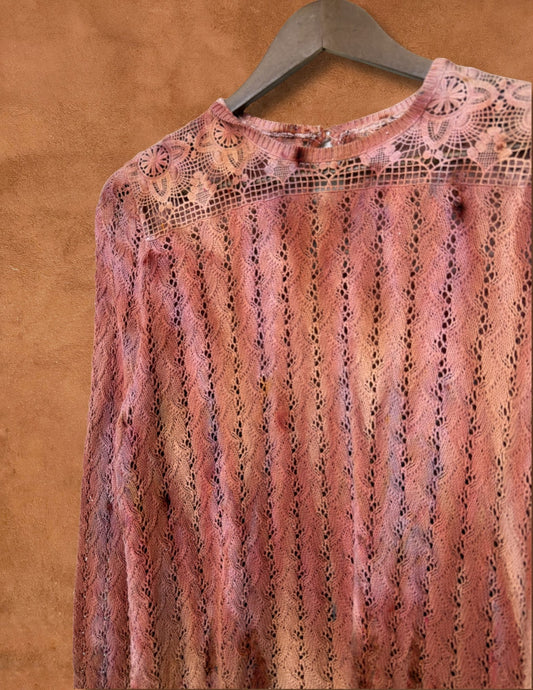 Upcycled Vintage Crochet Sweater 36  X 24