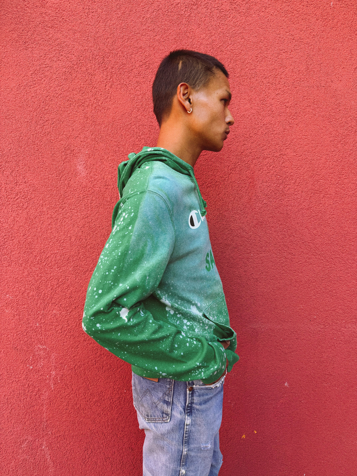 Upcycled Vintage Hoodie- 42 x 29 Champion The Sacred