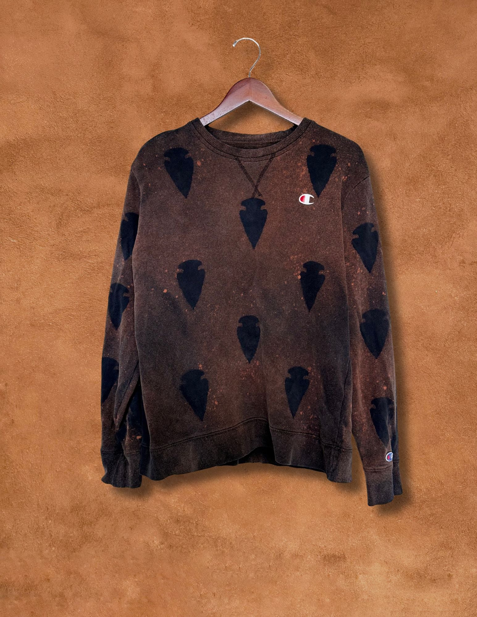 Upcycled Vintage Crew Sweatshirt- 48 x 26 Arrowhead