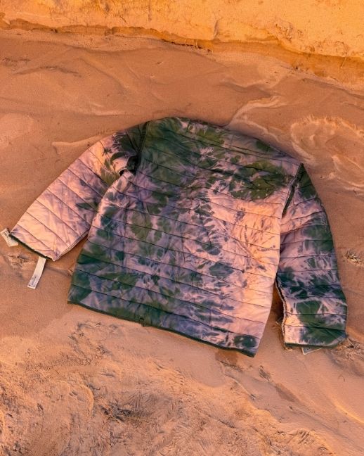 Upcycled Vintage Military Quilted Cardigan E