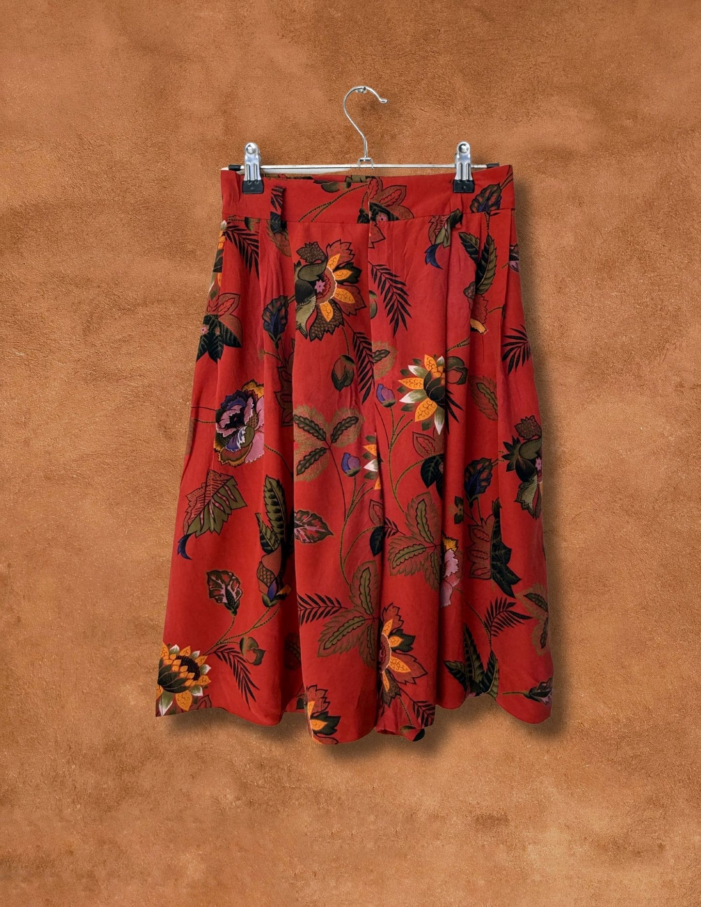 Vintage 80s High Waisted Silk Shorts- 25 x 11