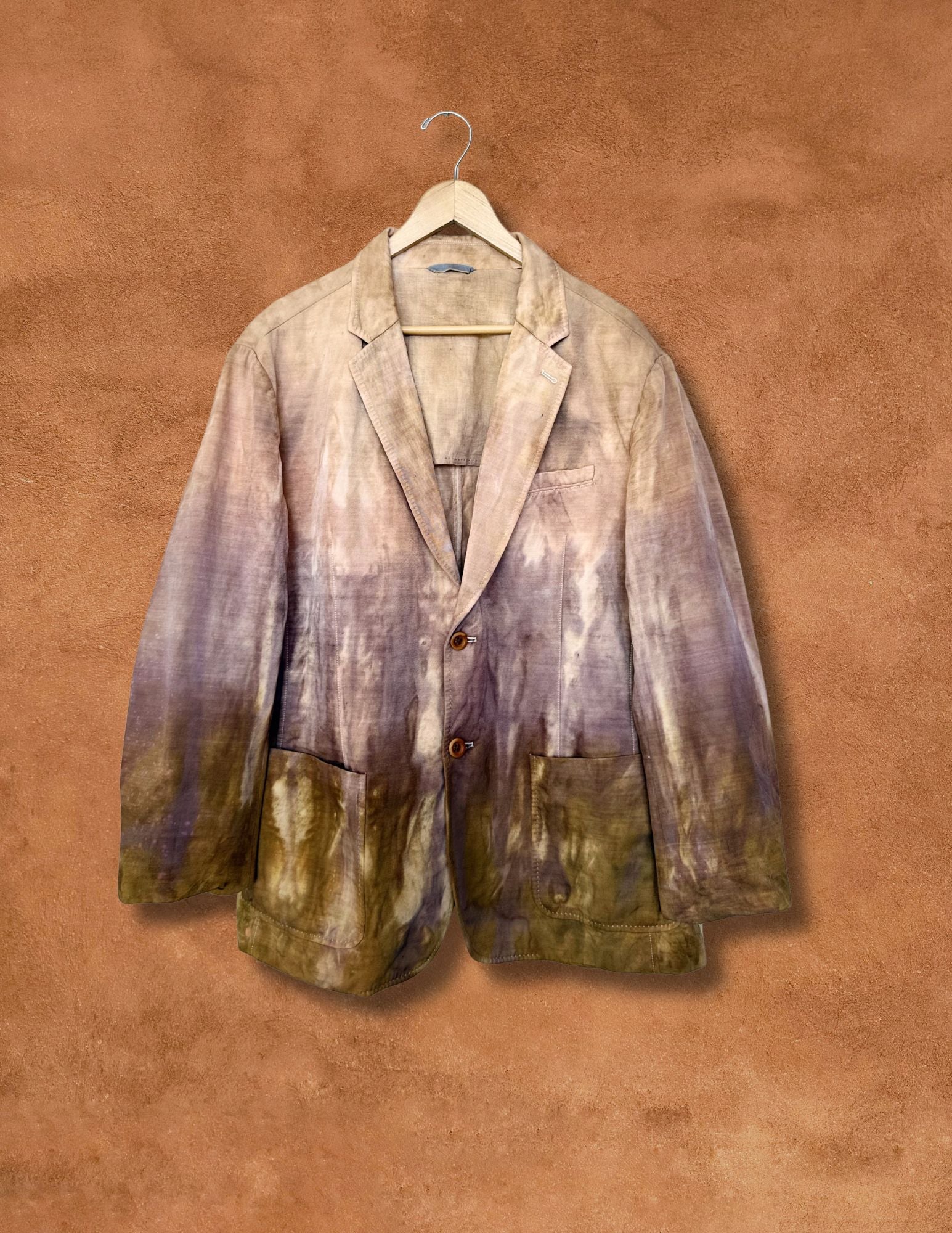 Upcycled Vintage Linen Blazer 48 x 32