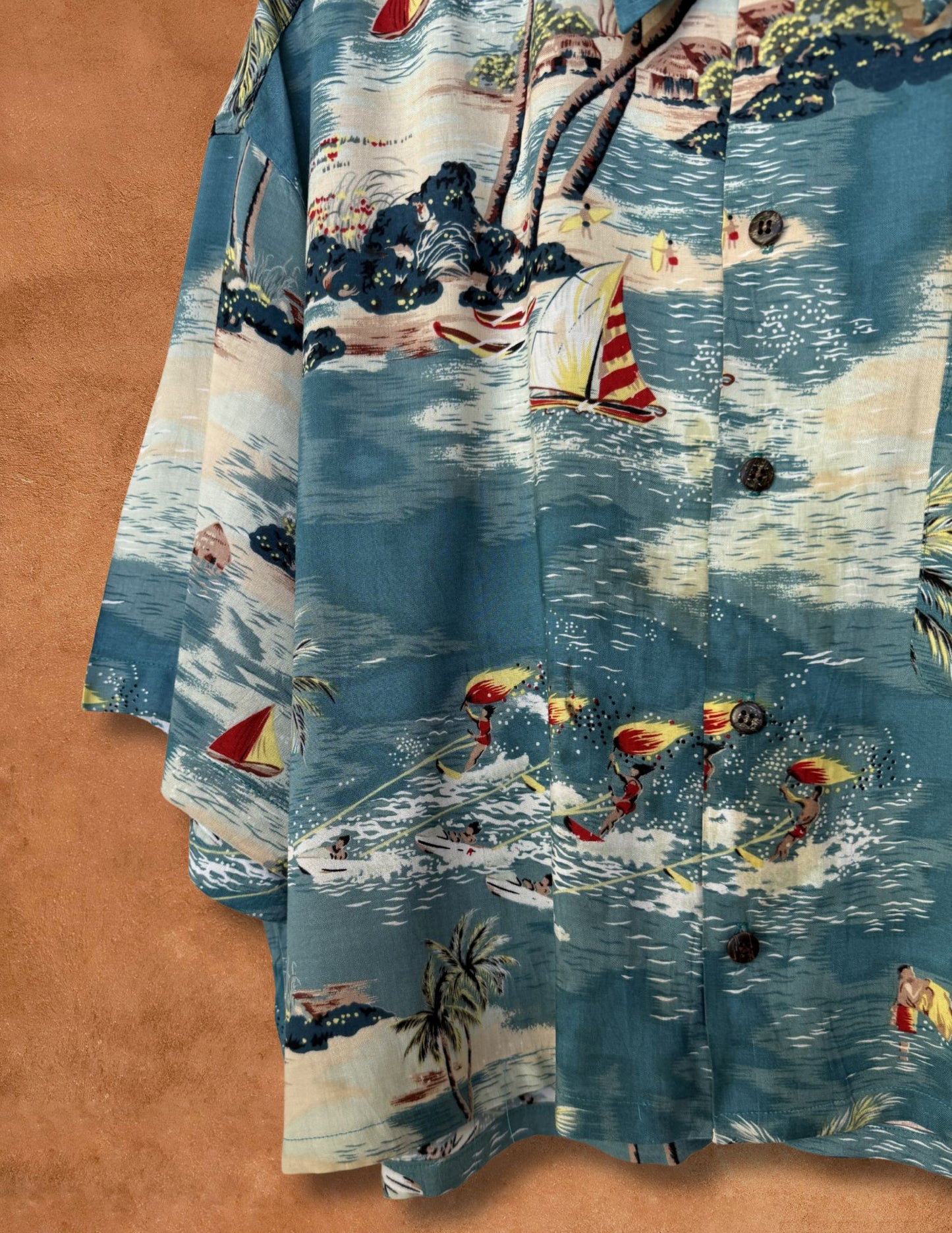 Vintage 80s Surf Shirt 52 x 22