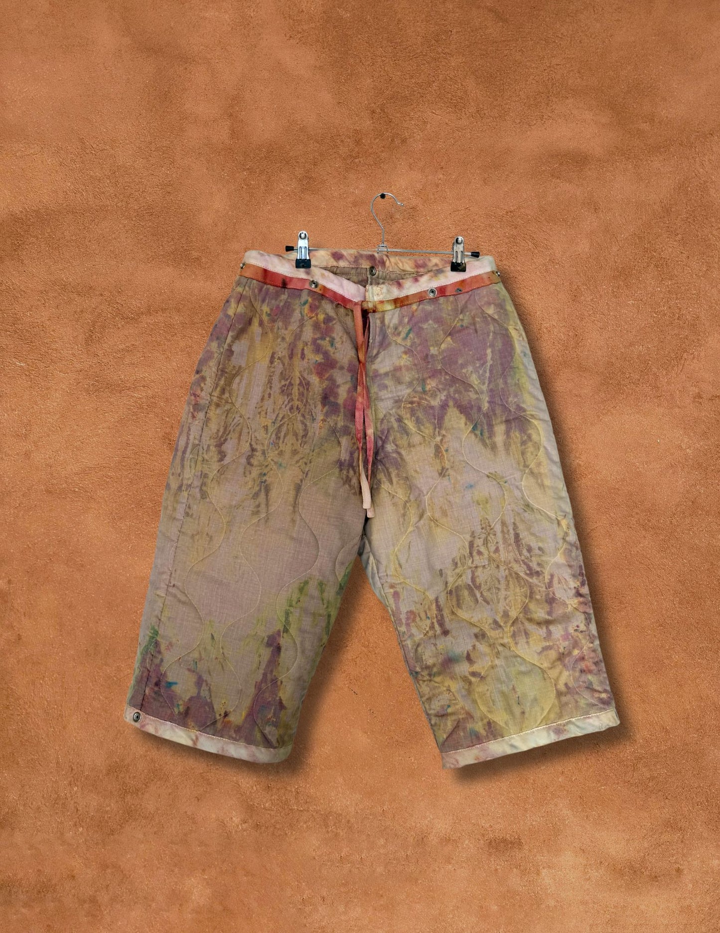 Upcycled Vintage Fireman Quilted Shorts