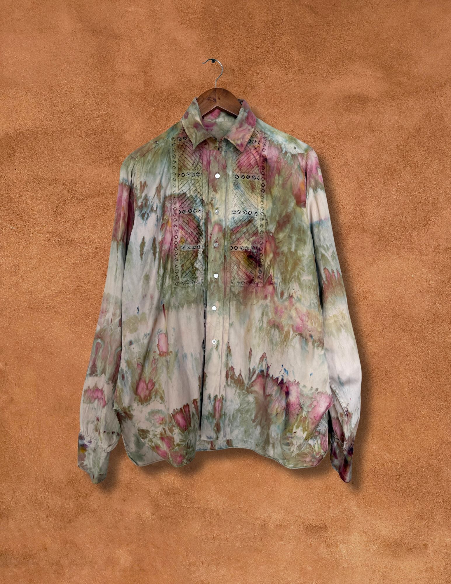 Upcycled Vintage Hollywood Shirt — Desert Bloom