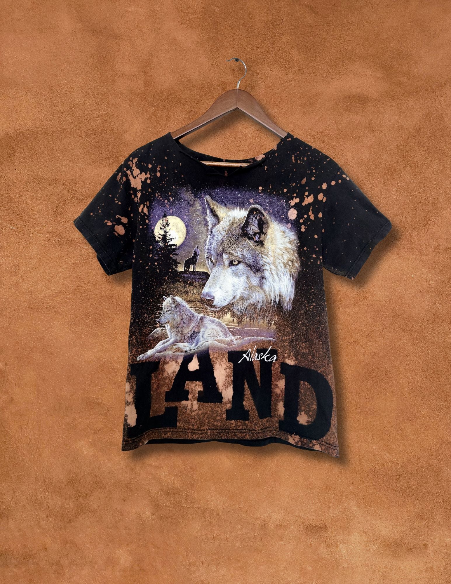 Upcycled Vintage 80s Tee- Land Back