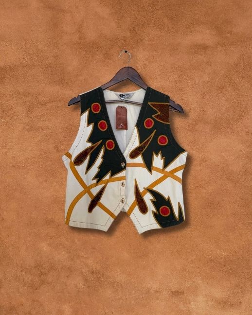 Vintage 80s Applique Vest