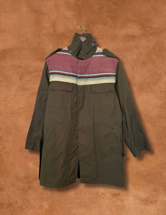 Upcycled Military Field Jacket — Midcentury Blanket Edition A