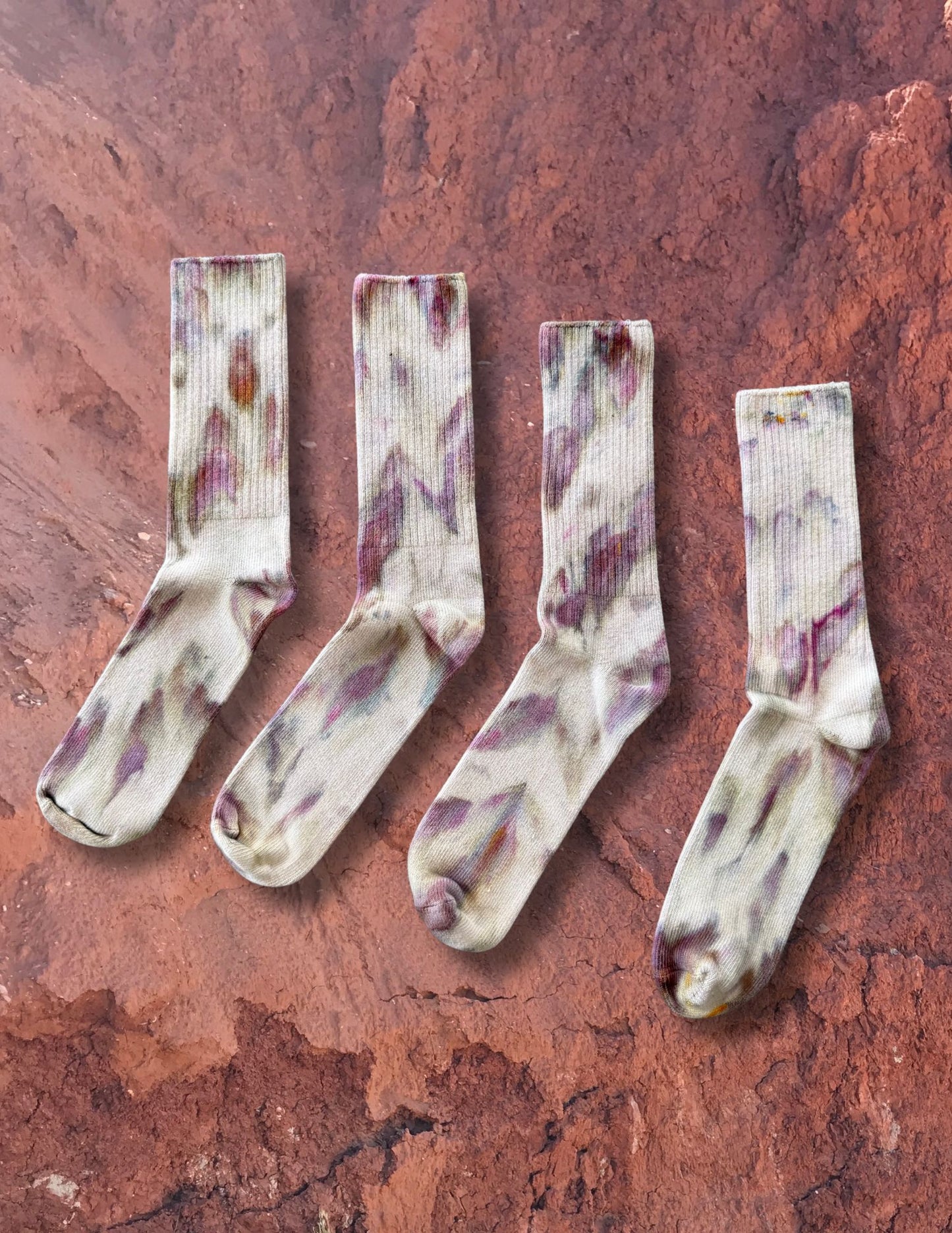 Limited Edition Hand Dyed Softest Socks- Smoky Quartz