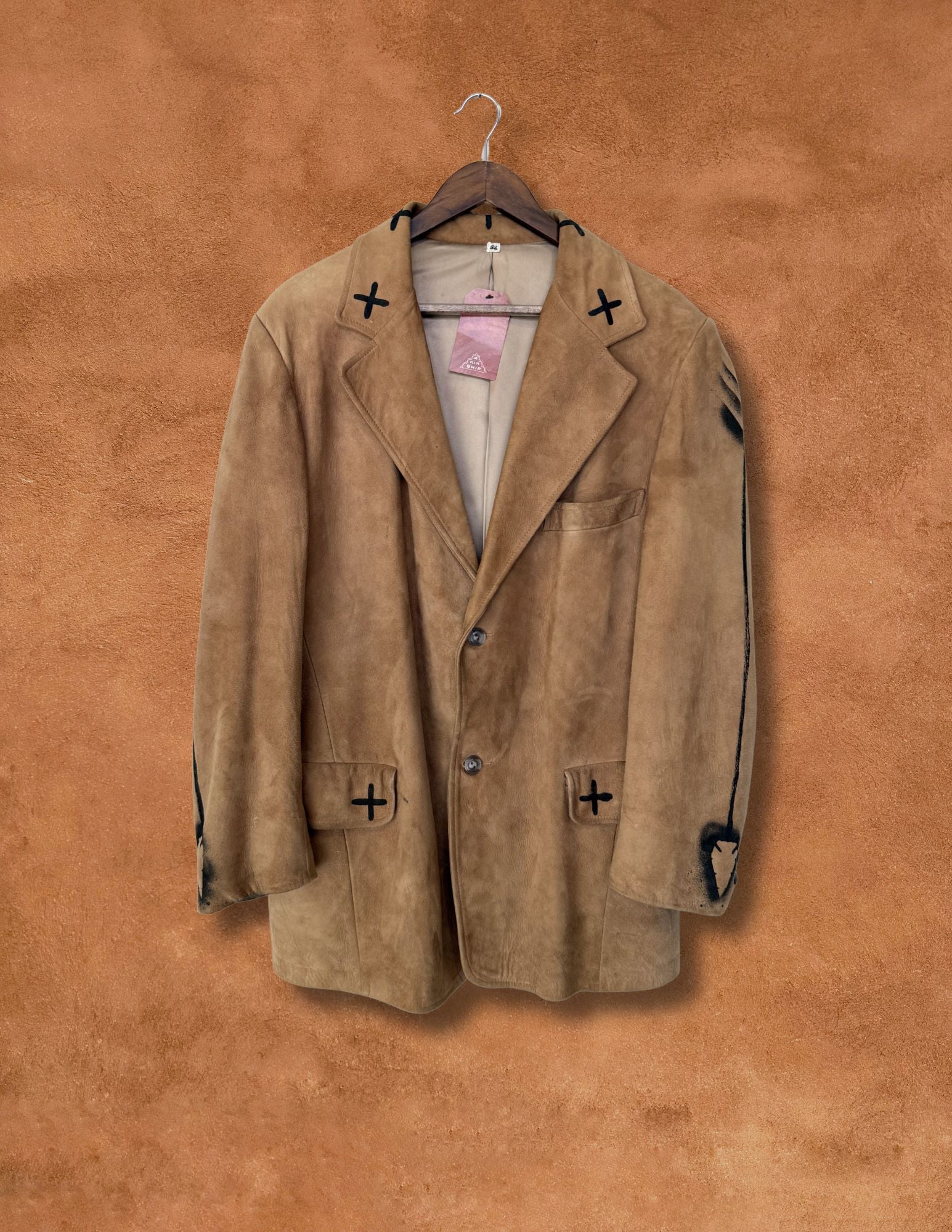 Vintage 80s Leather Blazer 42 x 31
