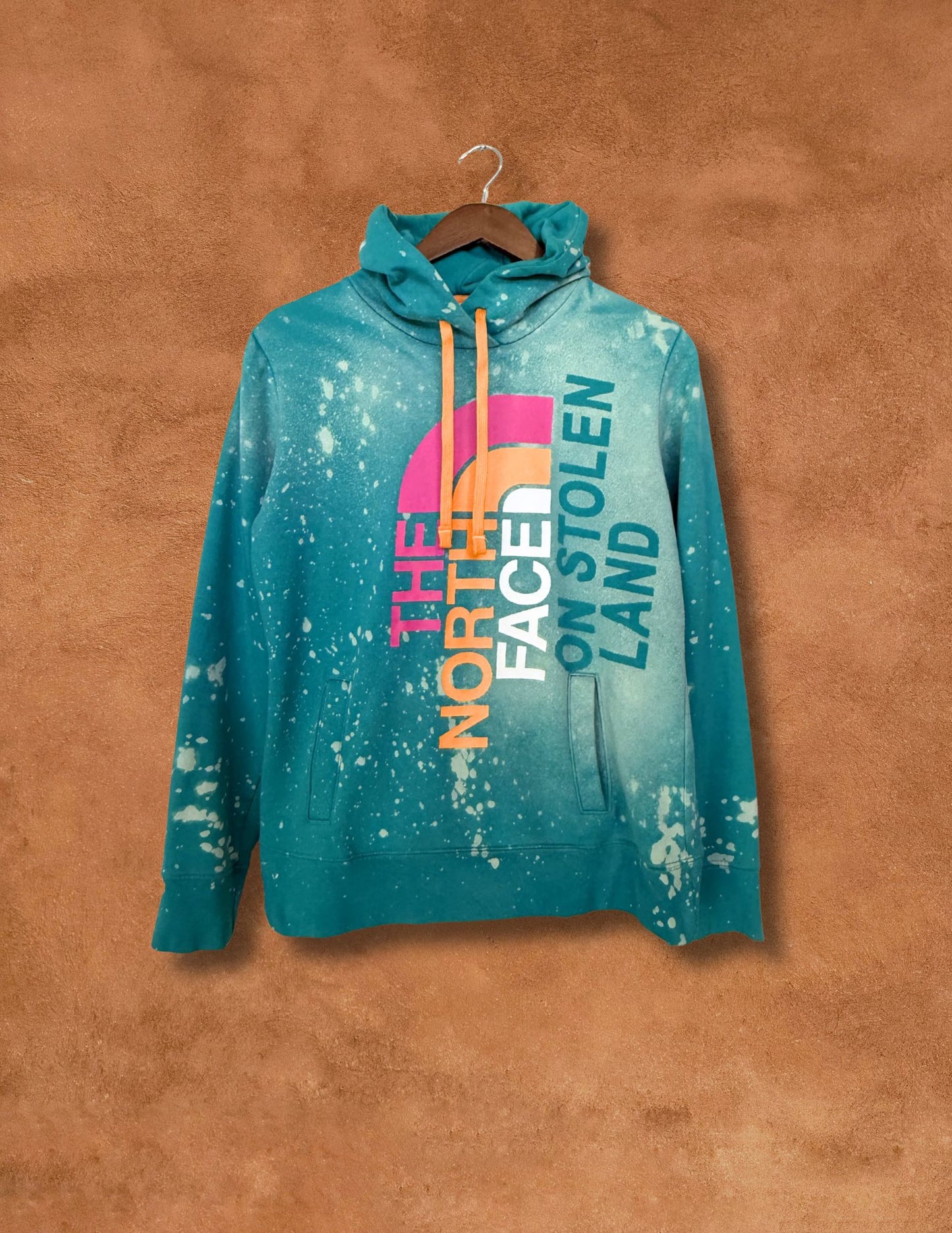 Upcycled Vintage Hoodie- 44 x 25 ON STOLEN LAND