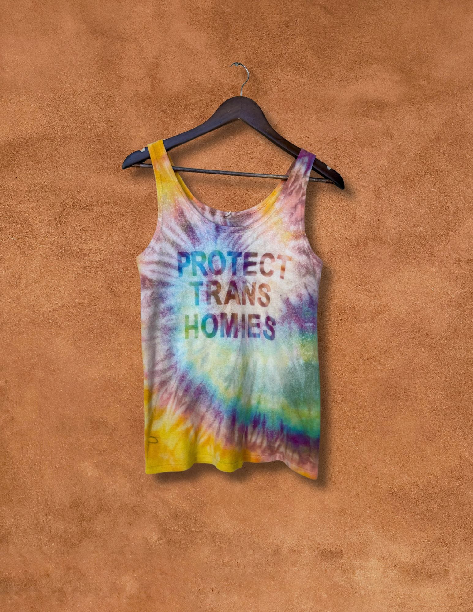 Upcycled Vintage Tank- 34 x 25 Protect Trans Homies