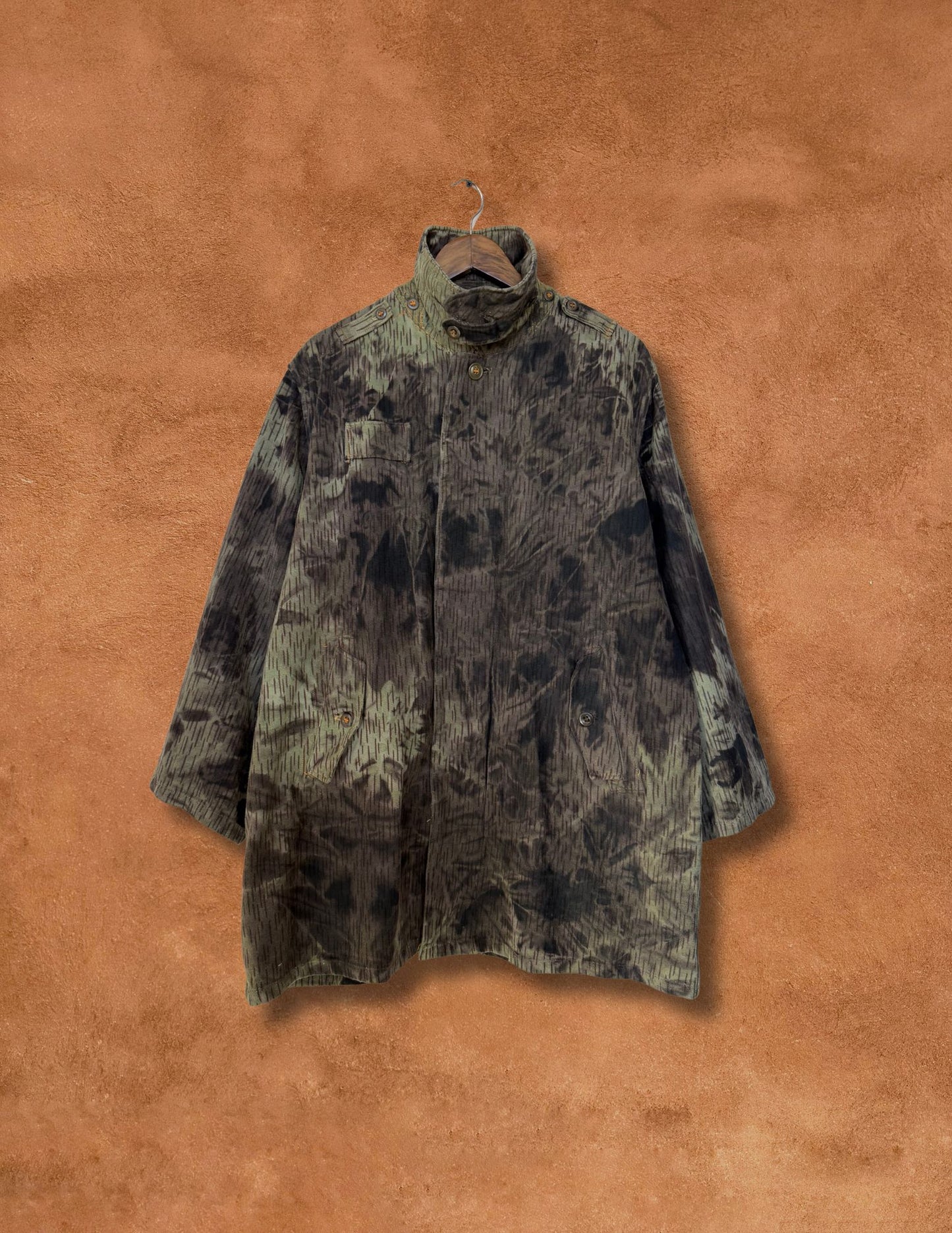 Upcycled Vintage Cotton Canvas Camo Jacket