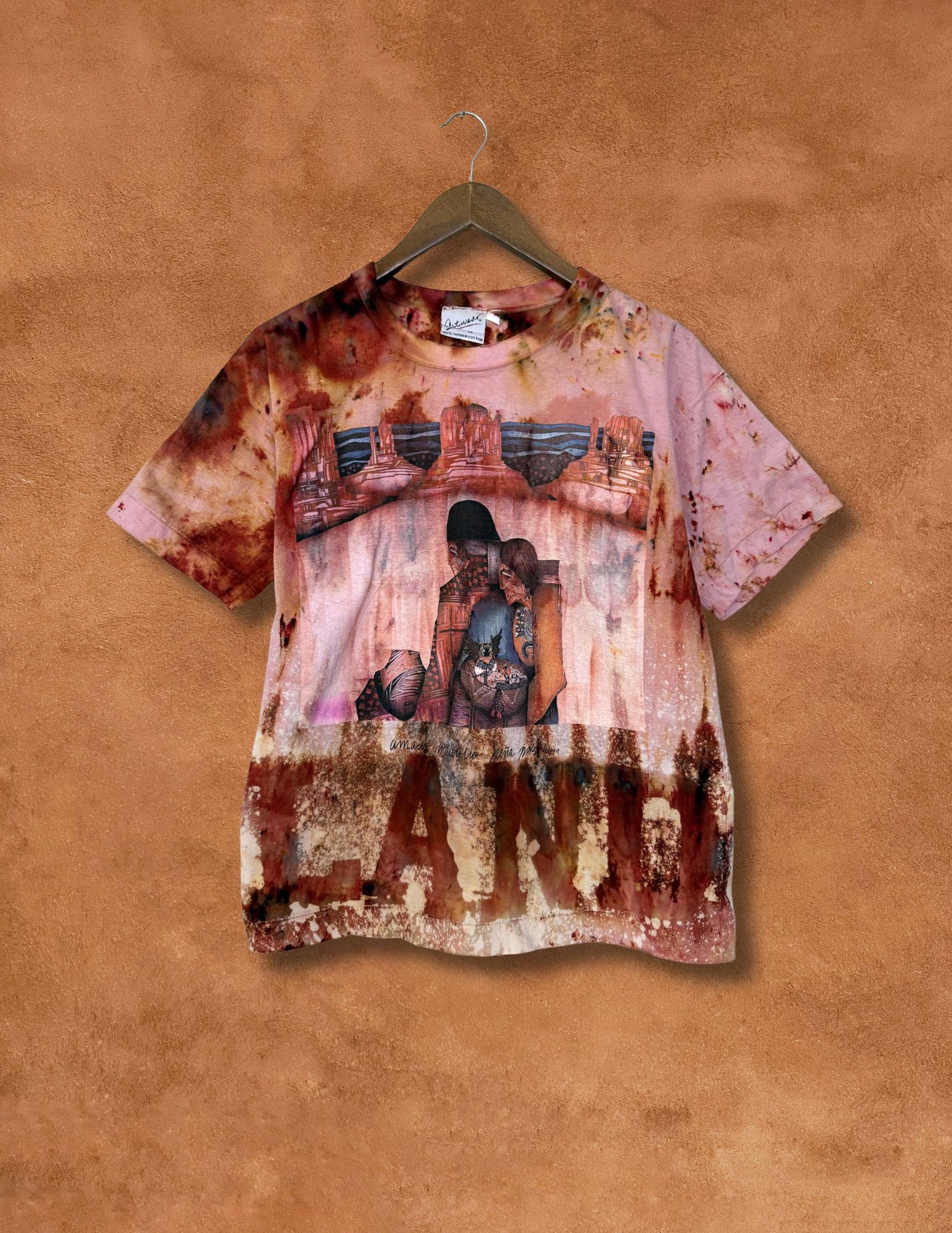 Rare Upcycled Vintage Tee- Land Back 40 x 26