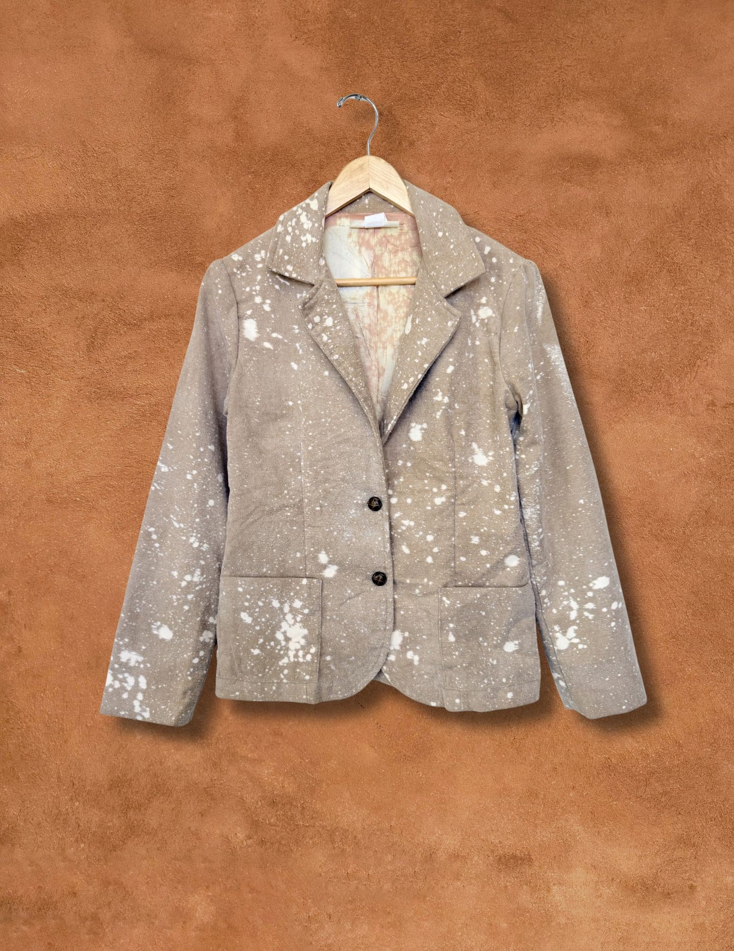 Upcycled Vintage 70s Land Back Cotton Jacket 36 x 25