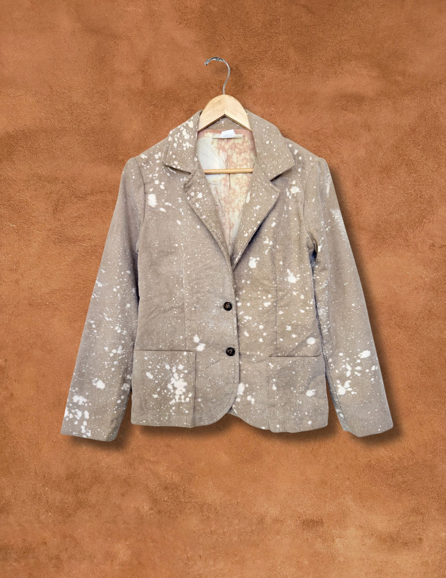 Upcycled Vintage 70s Land Back Cotton Jacket 36 x 25