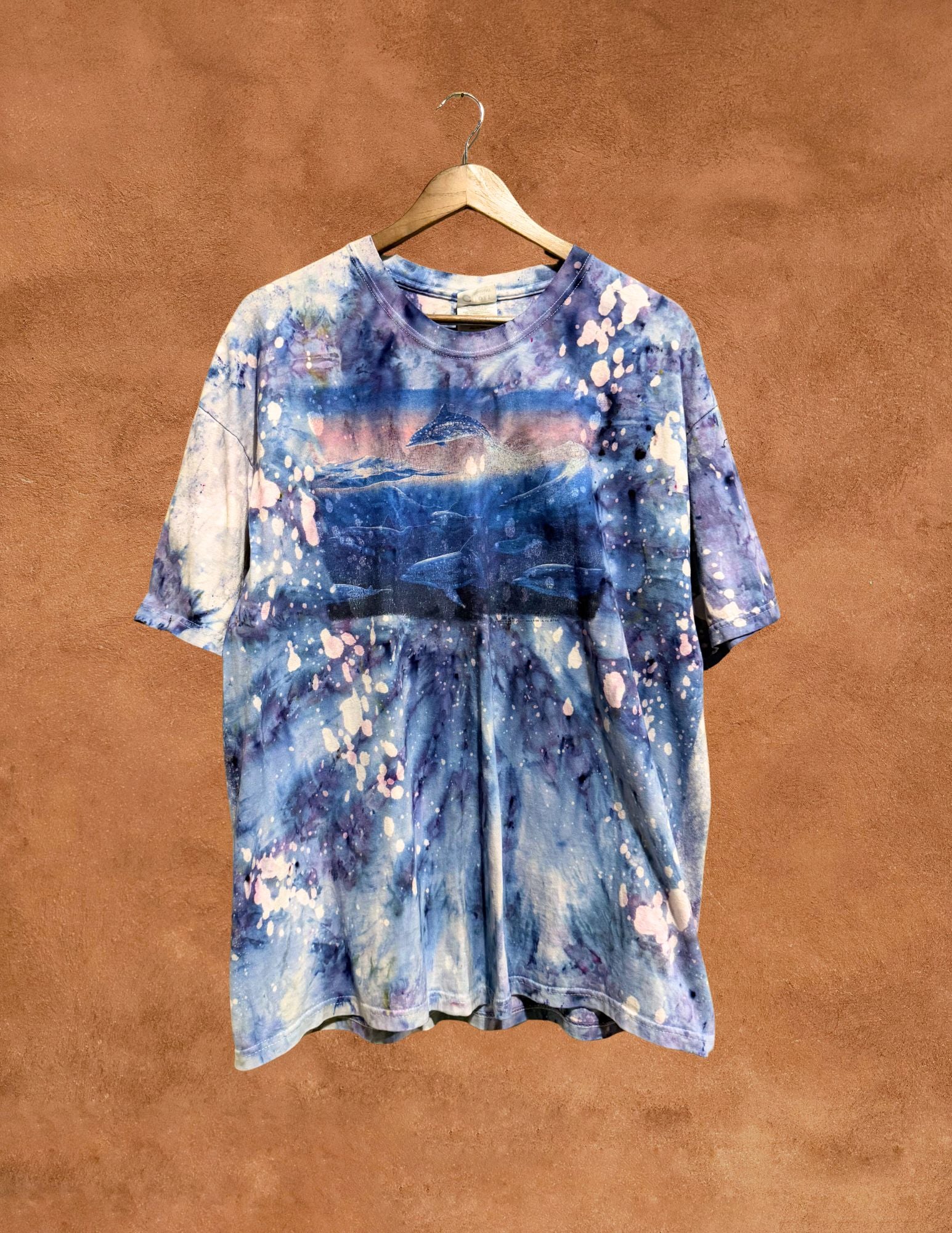 Upcycled Vintage Tee Shirt - Water is Life 48 x 30