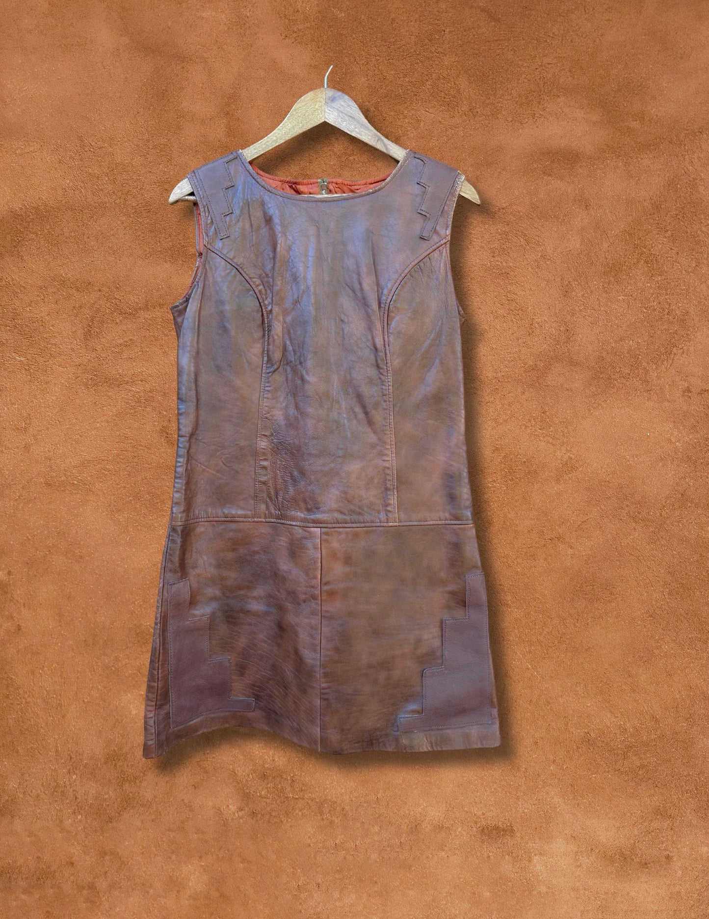 Vntage 60s Leather Dress