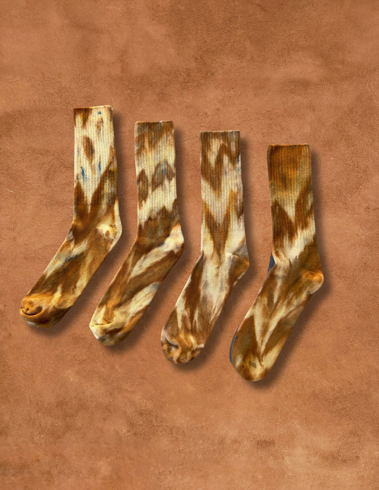 Limited Edition Hand Dyed Softest Socks- Ochre