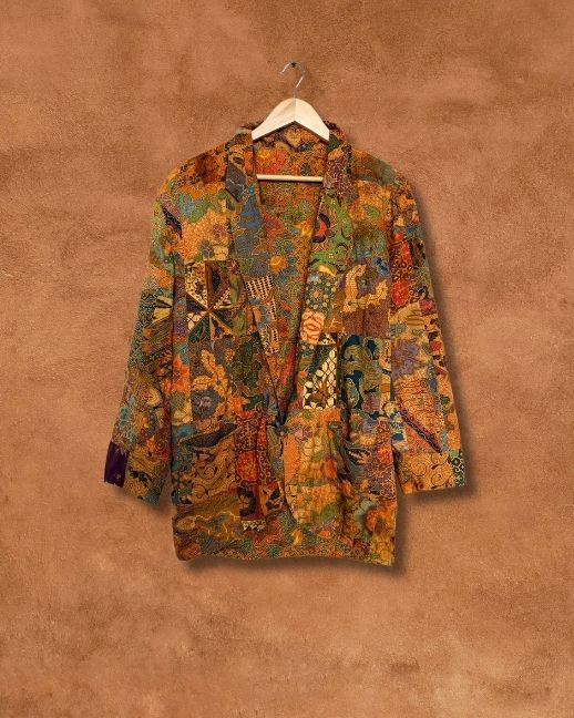 Recolorized Vintage Indonesian Batik Jacket