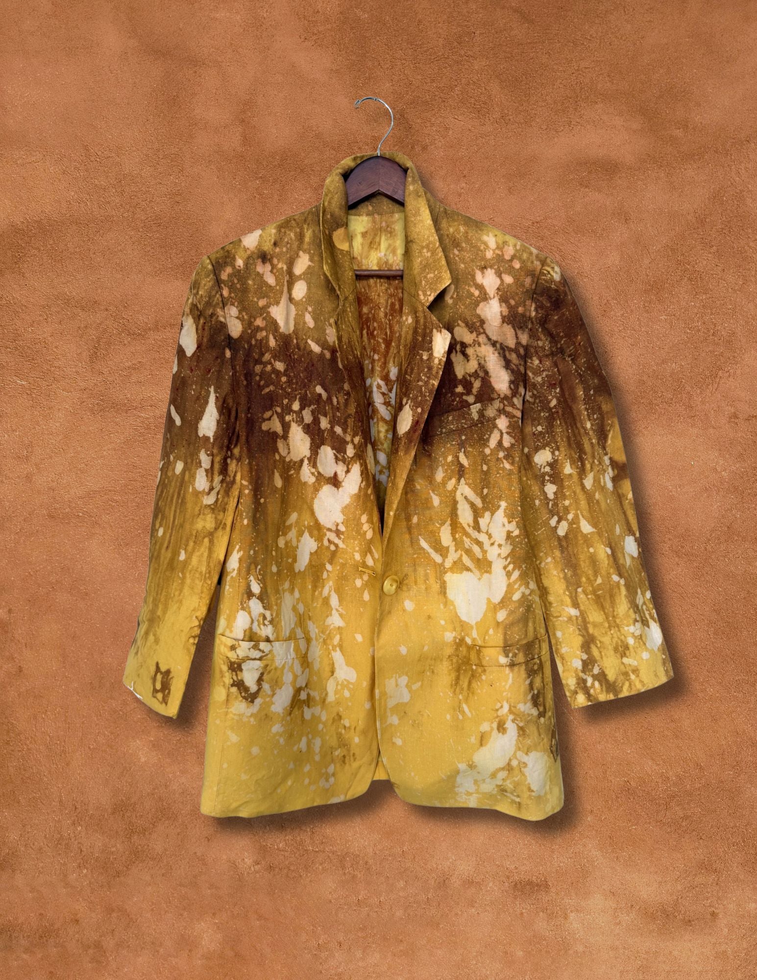 Upcycled Vintage Linen Blazer 38 x 32