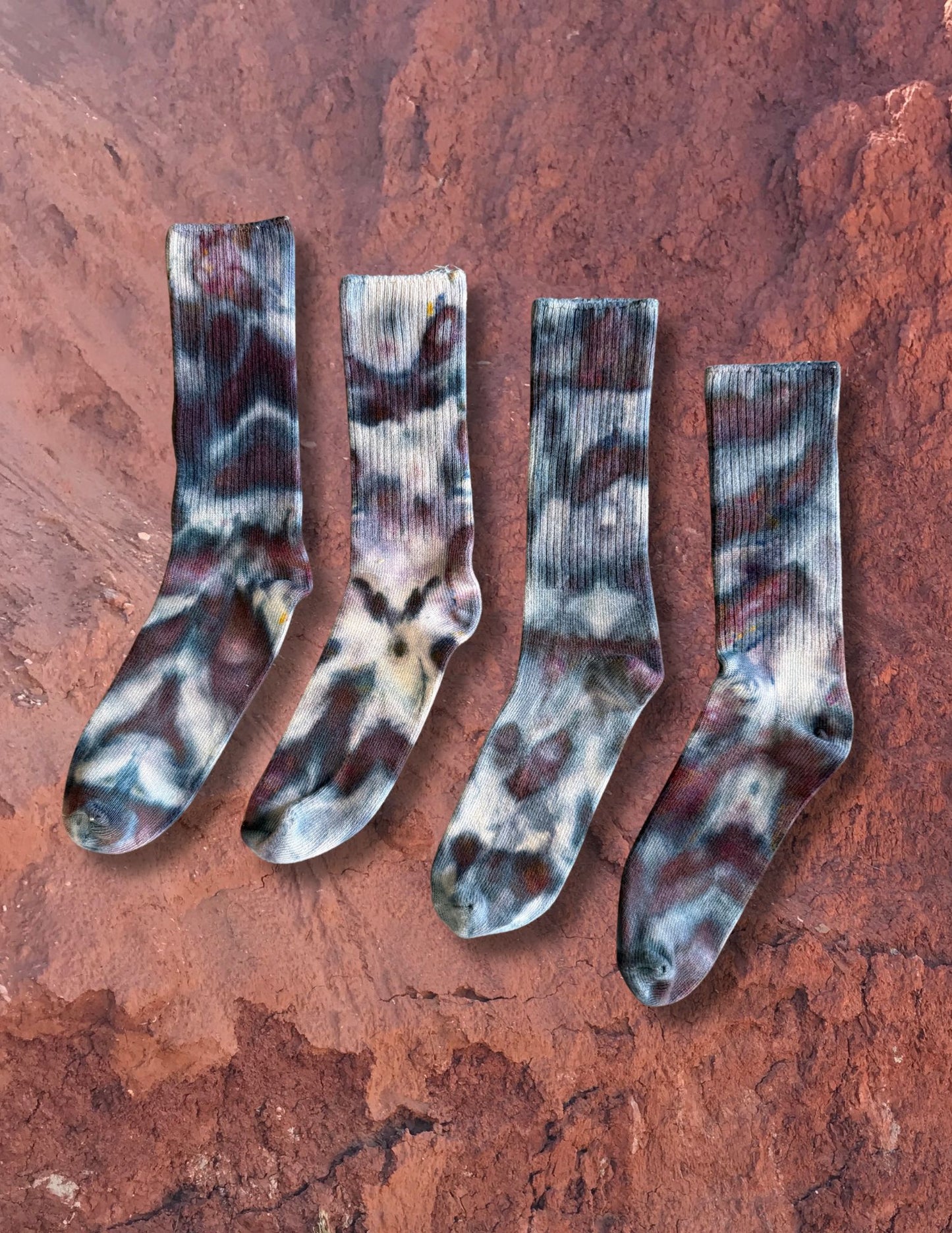 Limited Edition Hand Dyed Softest Socks- Arctic
