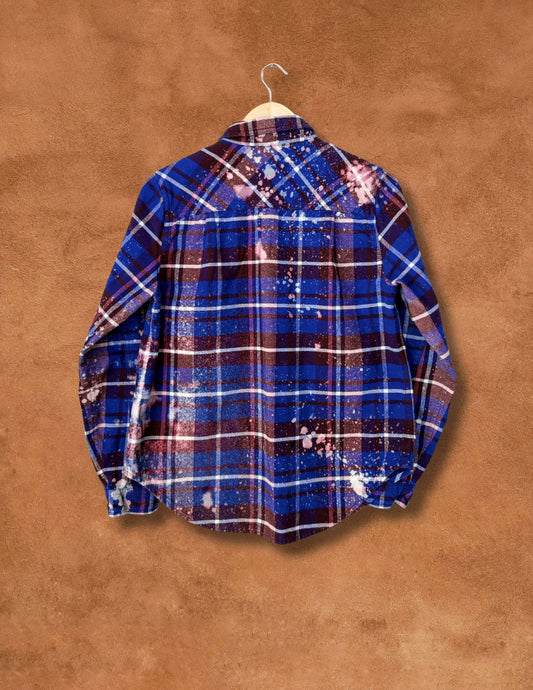 Upcycled Vintage Flannel Shirt- Resist 40 x 27
