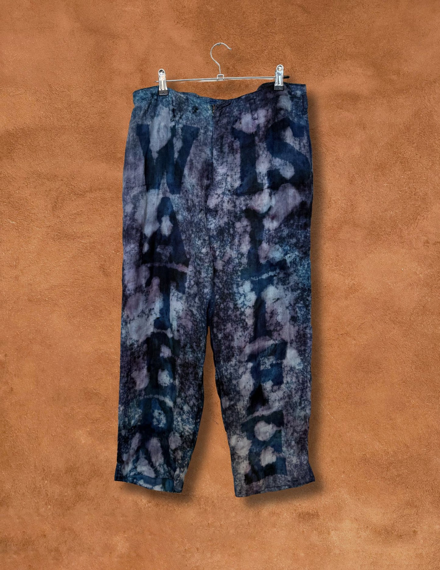 Upcycled Vintage 40s Linen Workwear Pant -Water is Life