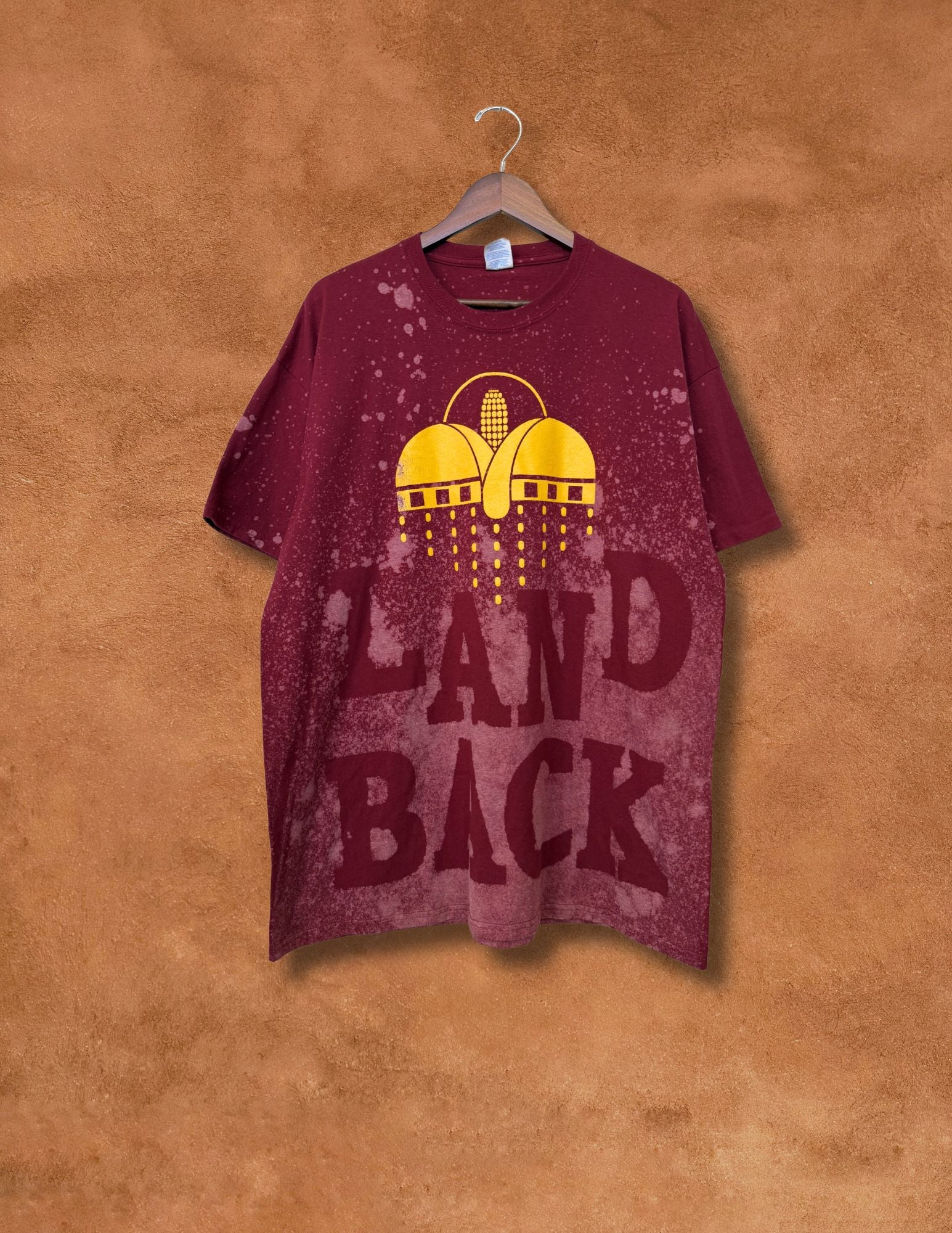 Upcycled Vintage Tee- Land Back 48 x 30