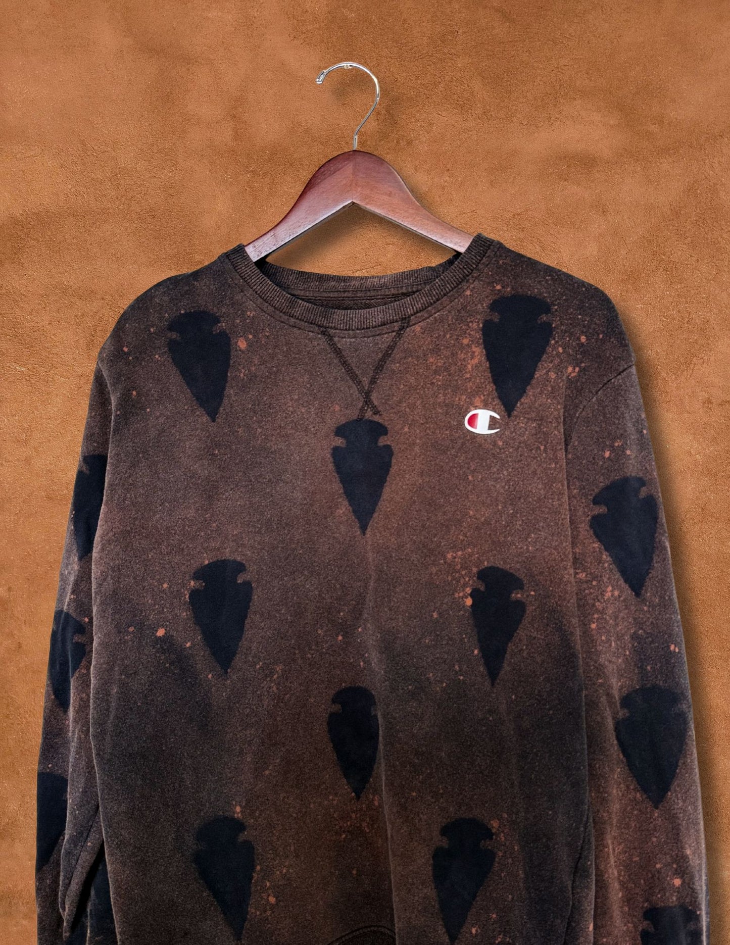 Upcycled Vintage Crew Sweatshirt- 48 x 26 Arrowhead