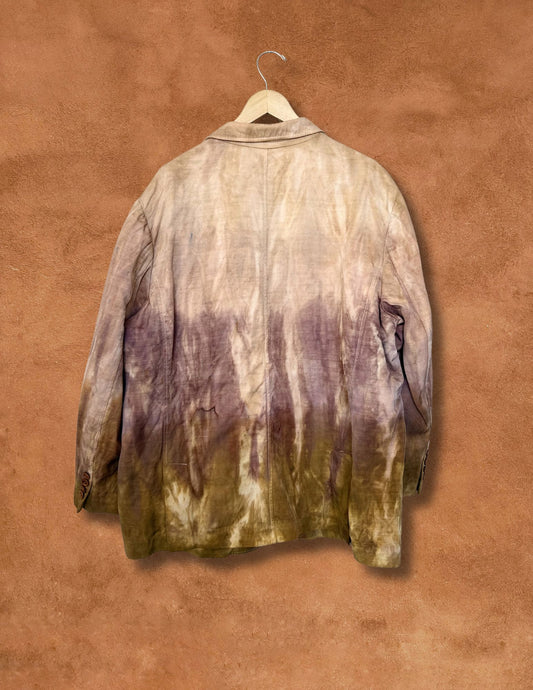 Upcycled Vintage Linen Blazer 48 x 32