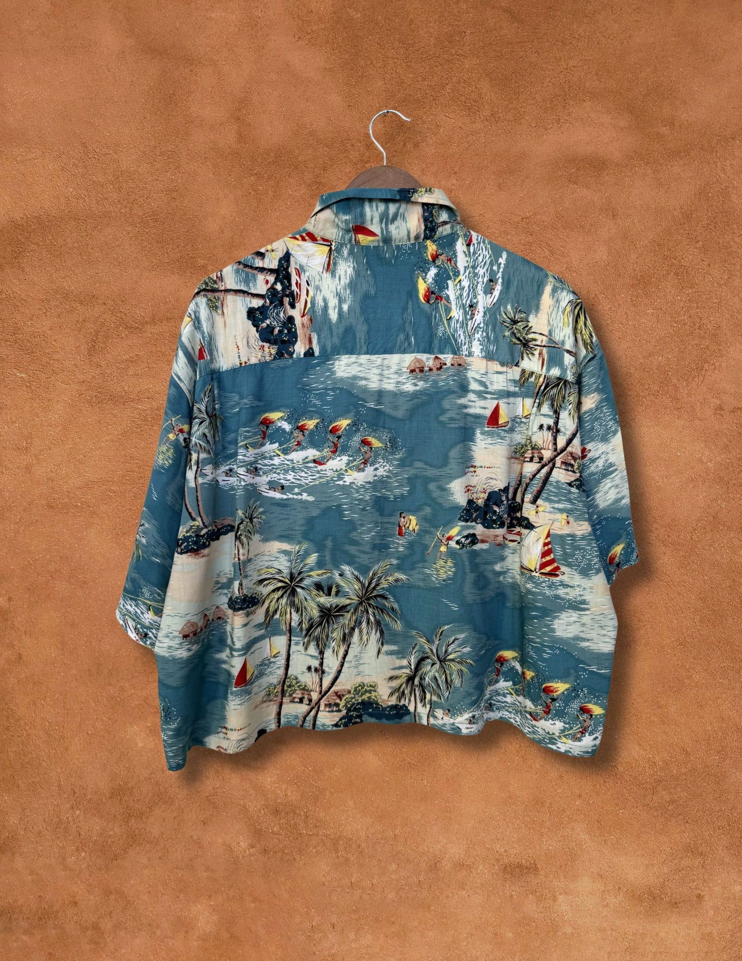 Vintage 80s Surf Shirt 52 x 22
